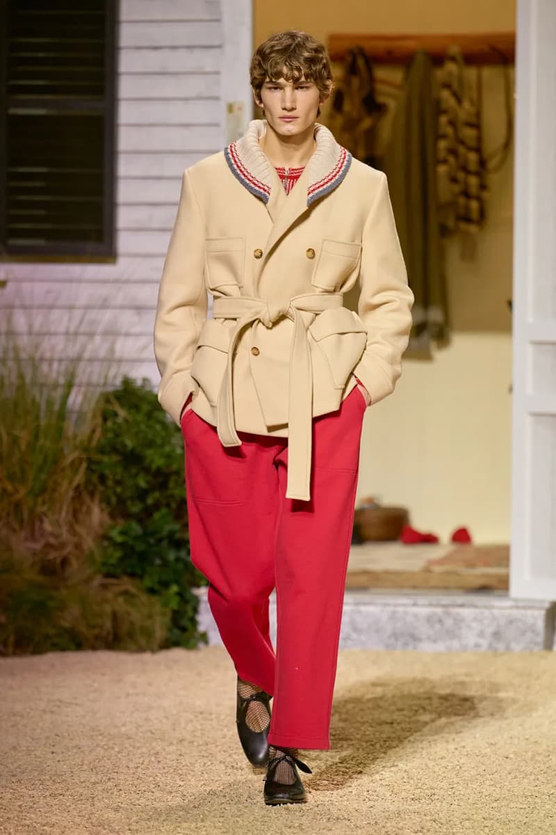 BODE fall winter men's paris fashion week emily bode runway