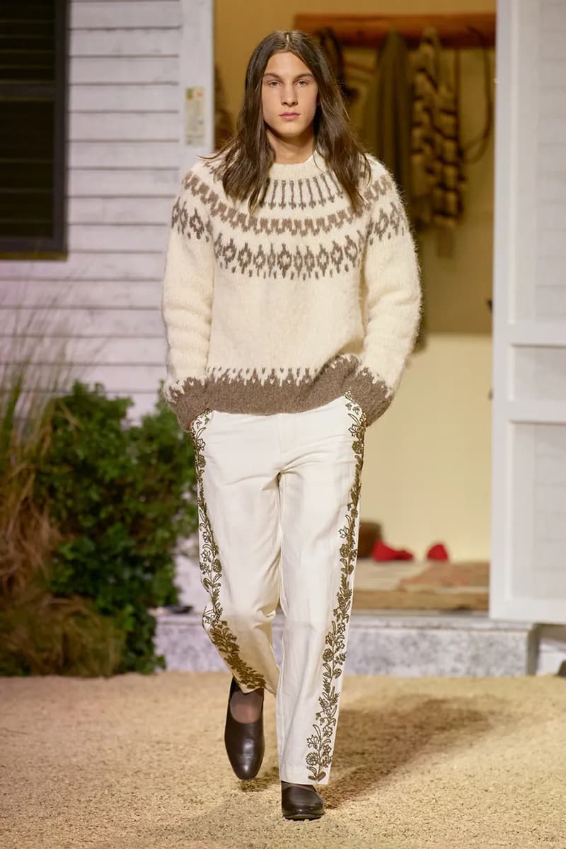 BODE fall winter men's paris fashion week emily bode runway