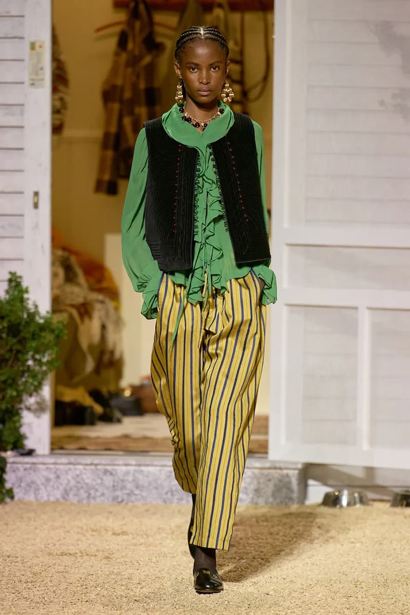 BODE fall winter men's paris fashion week emily bode runway