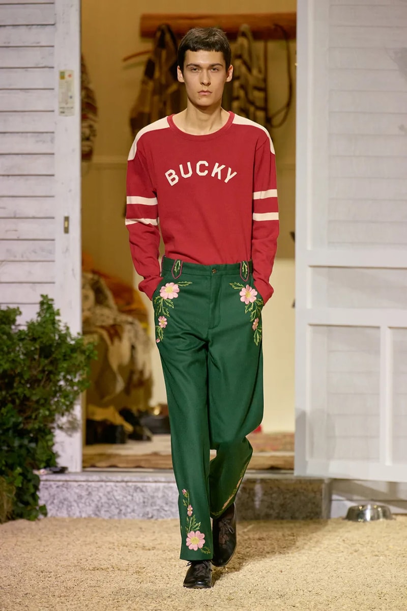 BODE fall winter men's paris fashion week emily bode runway
