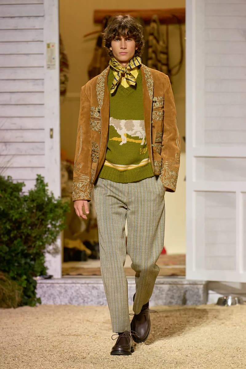 BODE fall winter men's paris fashion week emily bode runway