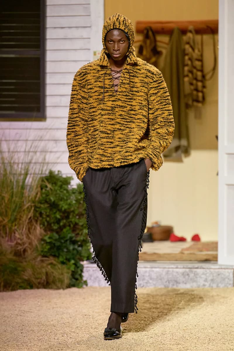 BODE fall winter men's paris fashion week emily bode runway