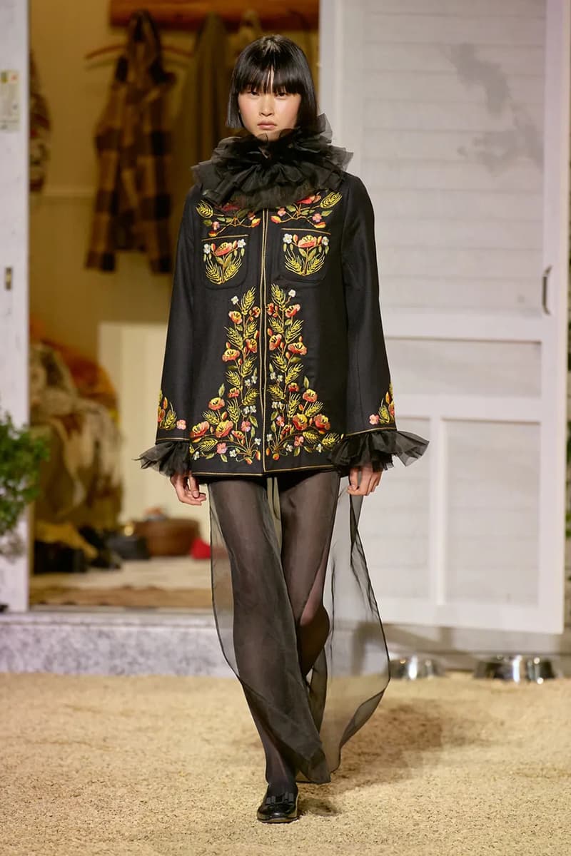 BODE fall winter men's paris fashion week emily bode runway