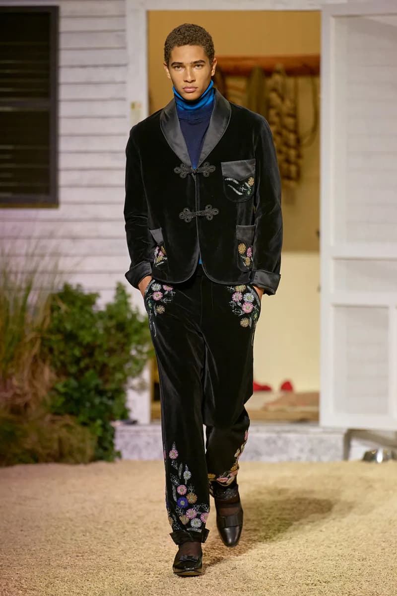 BODE fall winter men's paris fashion week emily bode runway