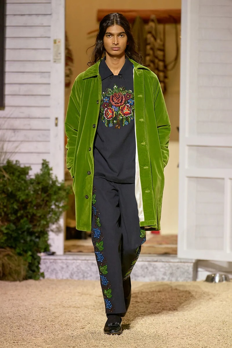 BODE fall winter men's paris fashion week emily bode runway