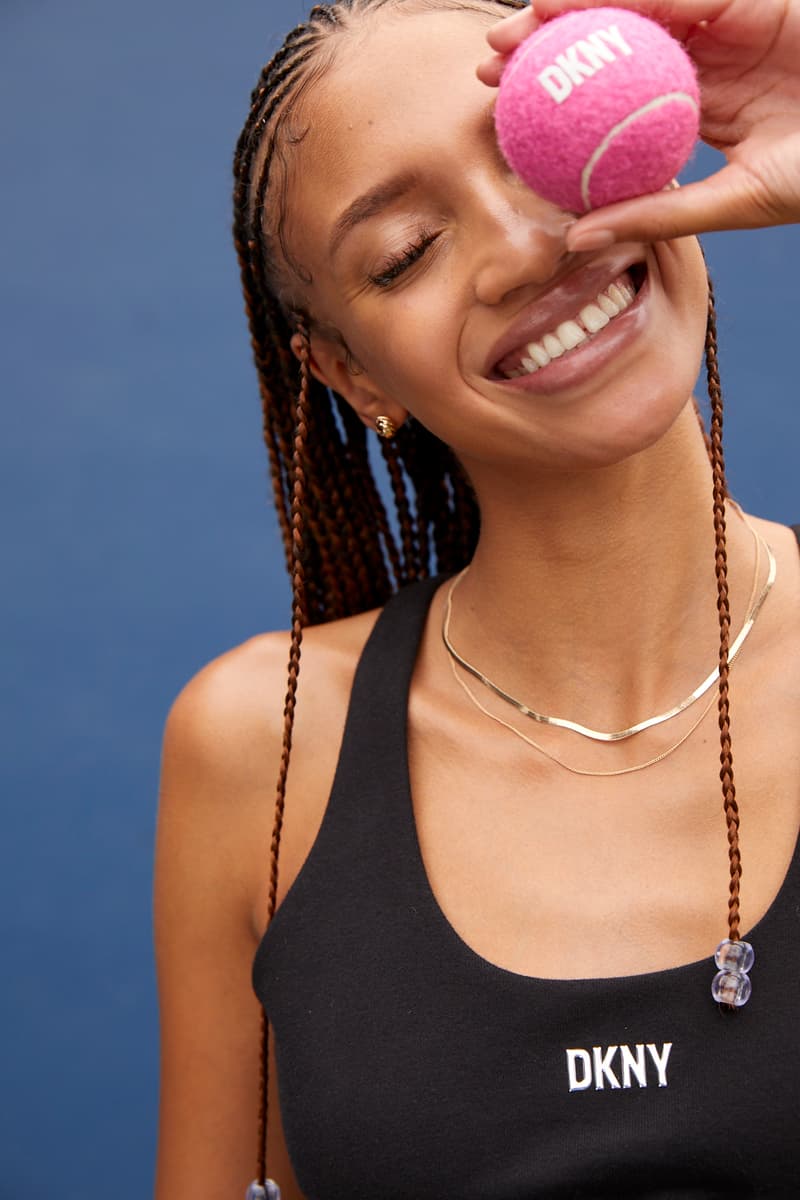 dkny tennis athleisure collection sweatpants crop tops dresses skirts sportswear