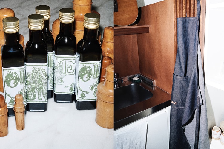 A.P.C. Expands Its Exclusive Olive Oil Collection With a New Denim Apron