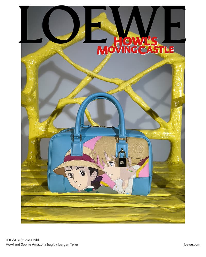 Loewe Howl's Moving Castle Studio Ghibli Collaboration Calcifer Puzzle Flamenco Bag Release Info