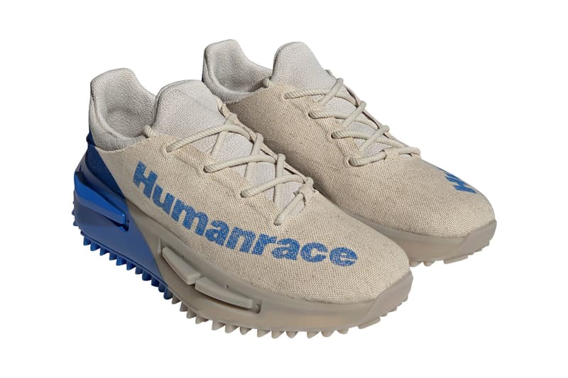 Pharrell Williams adidas Originals NMD S1 MAHBS Humanrace Oatmeal Blue Corn Release Date