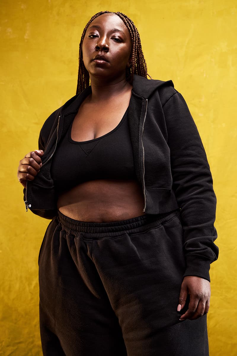 mayde aleali may black essential sweatpants hoodies tank tops bras