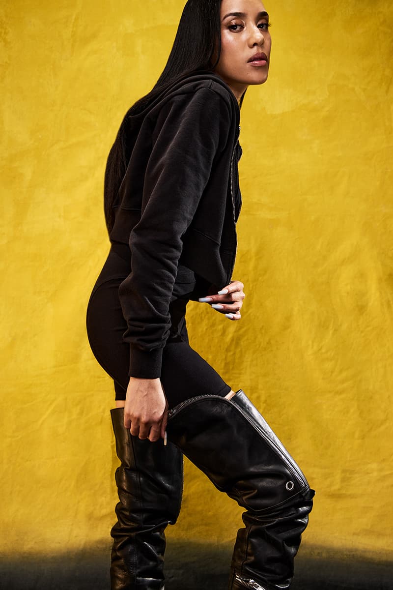 mayde aleali may black essential sweatpants hoodies tank tops bras