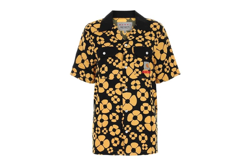 carhartt wip marni collaboration work shits skirts bucket hats tote bags platform slip-ons