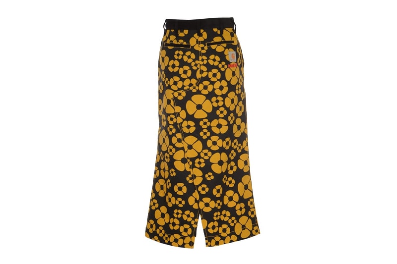 carhartt wip marni collaboration work shits skirts bucket hats tote bags platform slip-ons