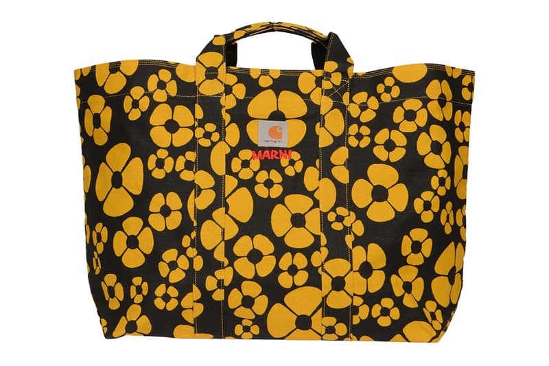 carhartt wip marni collaboration work shits skirts bucket hats tote bags platform slip-ons