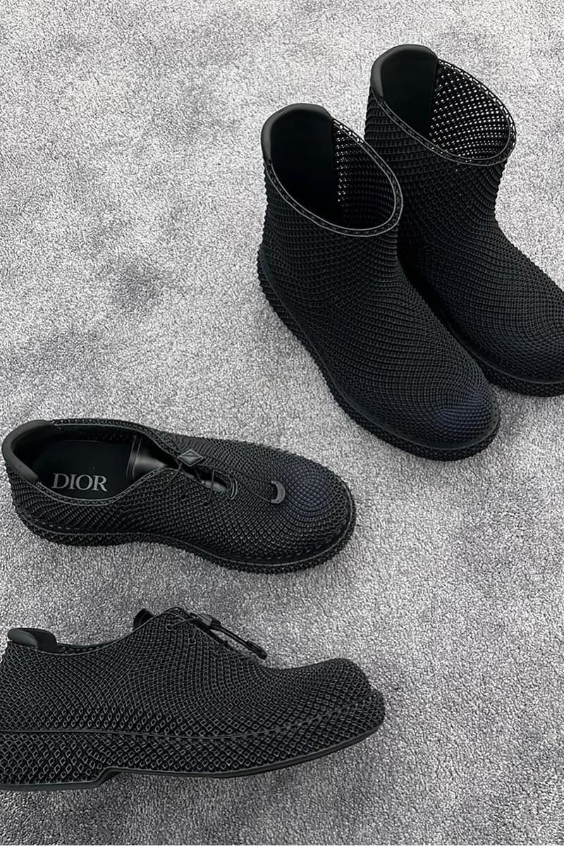 dior men's 3D printed footwear thibo denis shoes boots derbys 