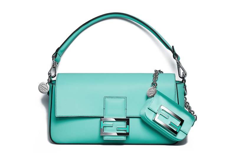 Fendi Tiffany Co Blue Baguette Handbags Hand in Hand Makers Collaboration Release Price Where to buy