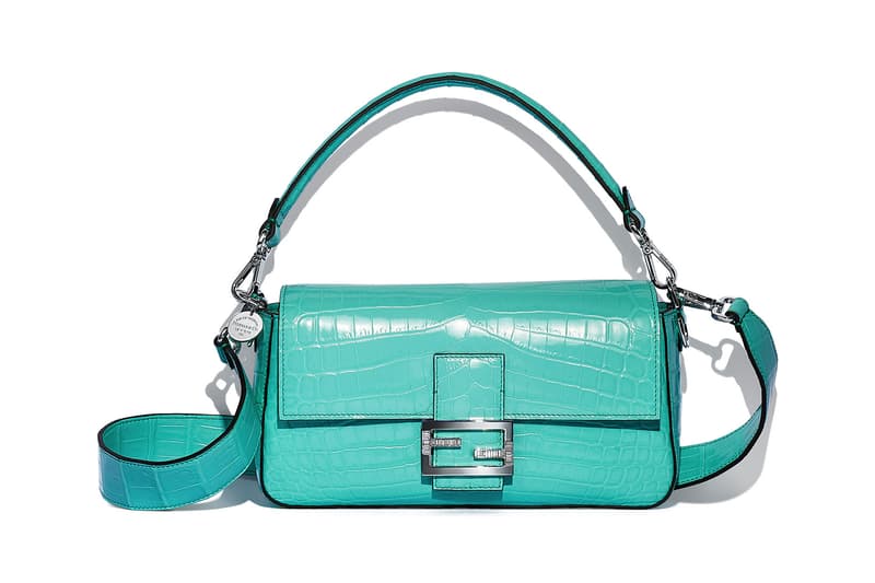 Fendi Tiffany Co Blue Baguette Handbags Hand in Hand Makers Collaboration Release Price Where to buy