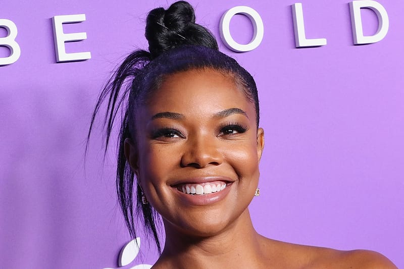 Let’s Give It up for Gabrielle Union’s Intricate, Waterfall Top Knot Bun