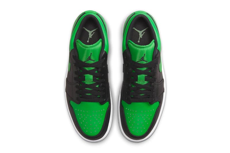 nike air jordan low lucky green sneakers black 