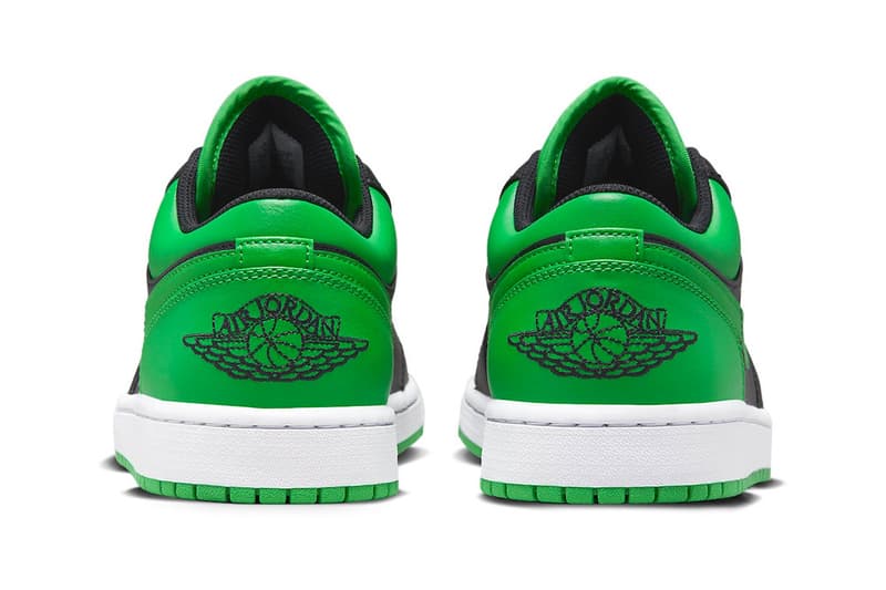 nike air jordan low lucky green sneakers black 
