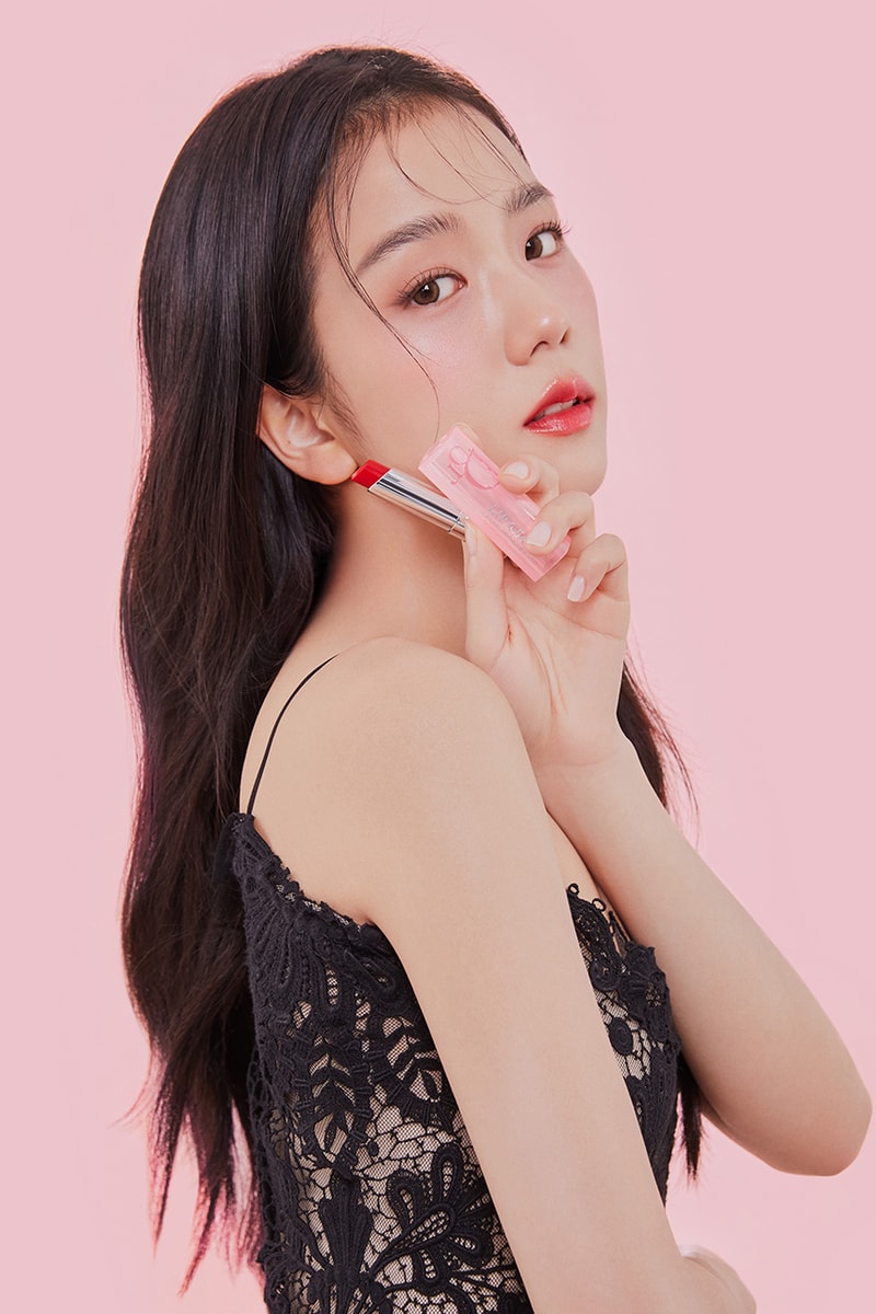 dior lipstick glow jisoo blackpink birthday strawberry red shade