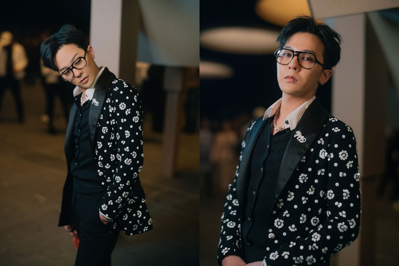 K-Pop Celebrities Fashion Week Fall Winter Street Style BLACKPINK Jisoo BTS Jimin J-Hope G-Dragon Images