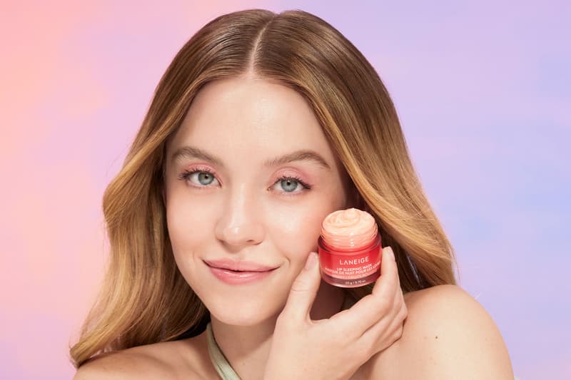 Laneige Sydney Sweeney Dreamy Skin Campaign Lip Water Sleeping Mask Images 