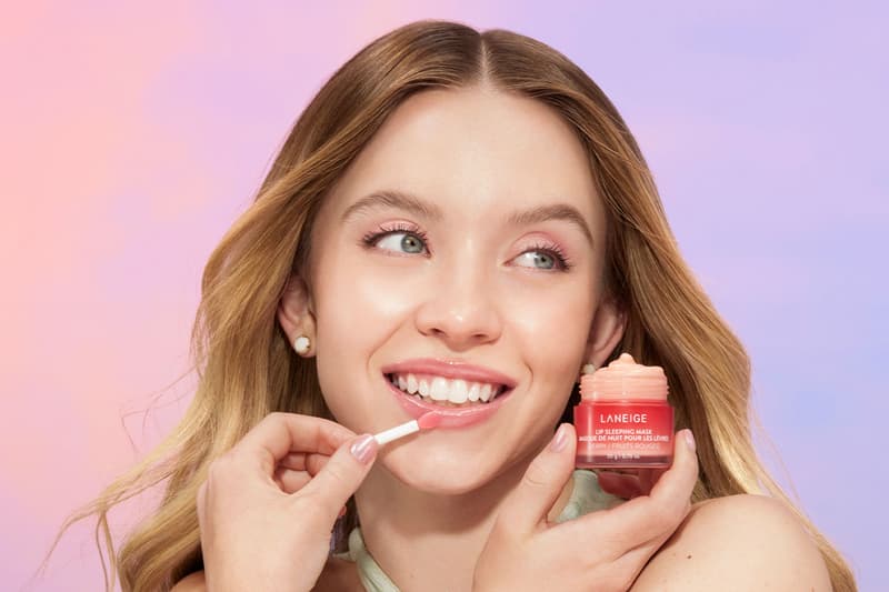 Laneige Sydney Sweeney Dreamy Skin Campaign Lip Water Sleeping Mask Images 