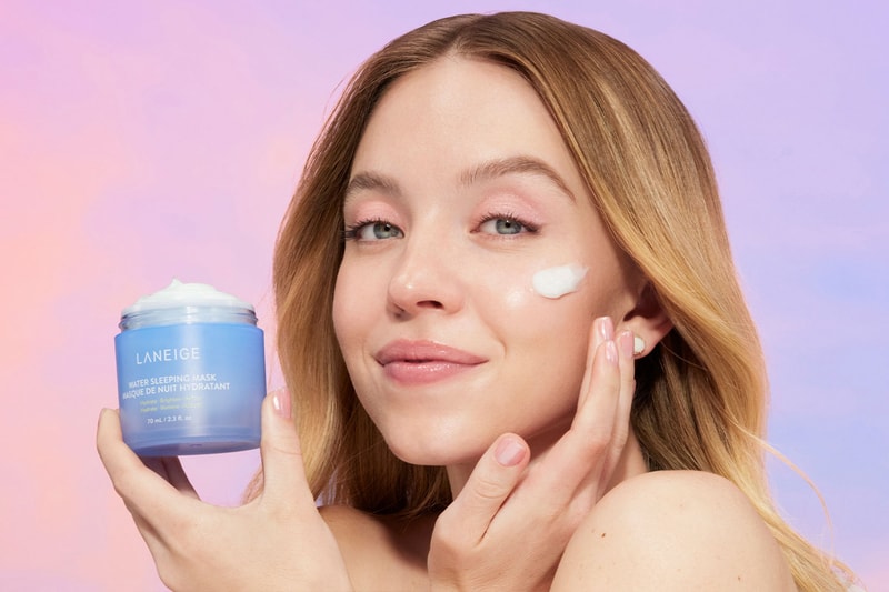 Laneige Sydney Sweeney Dreamy Skin Campaign Lip Water Sleeping Mask Images 