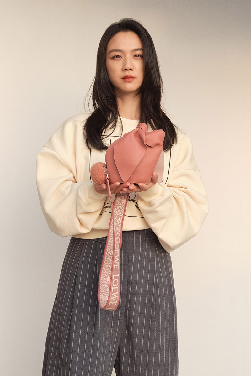 loewe year of the rabbit lunar new year handbags leather goods accessories t-shirts bunny bag hammock pocket 