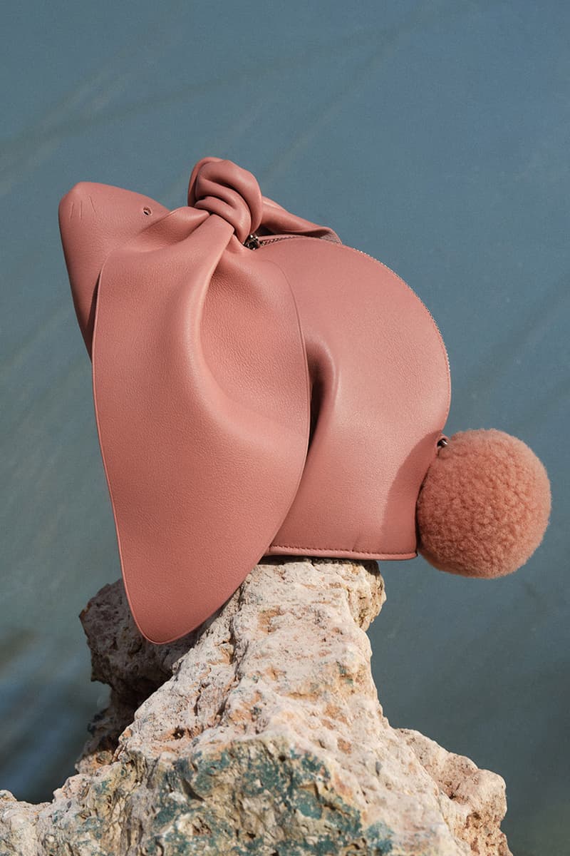 loewe year of the rabbit lunar new year handbags leather goods accessories t-shirts bunny bag hammock pocket 