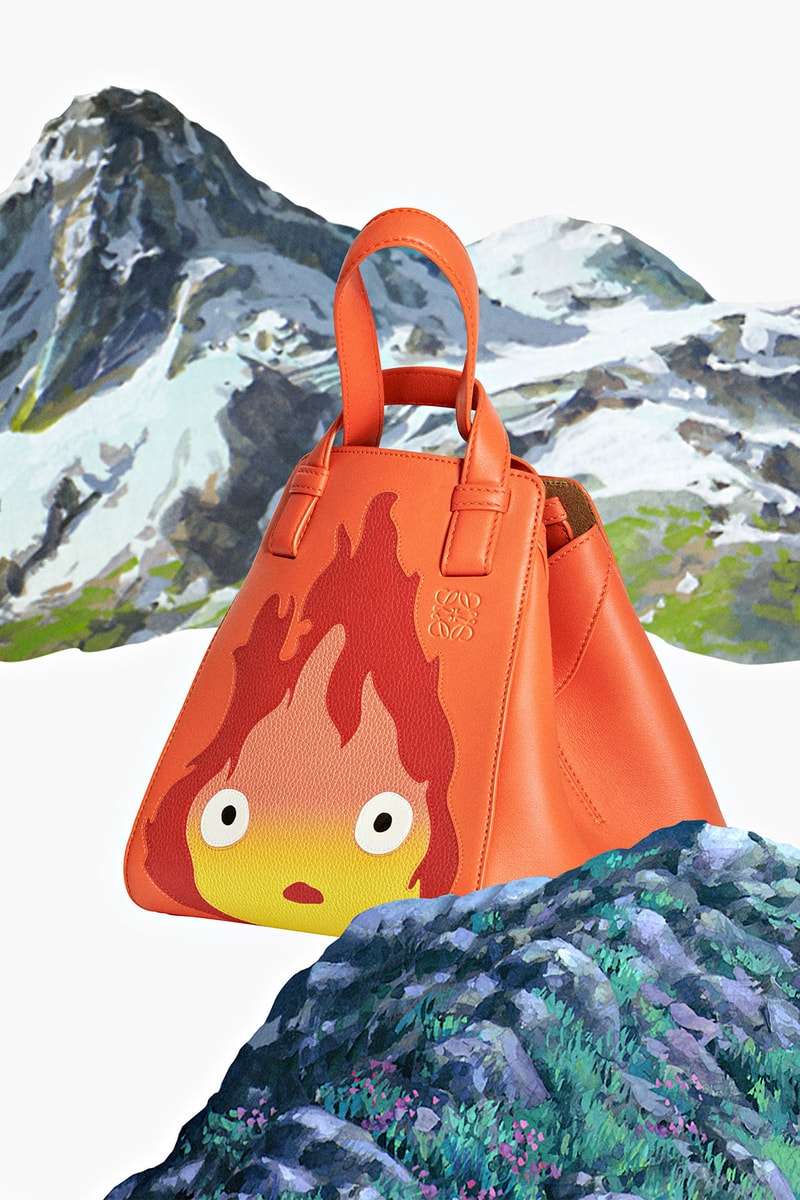 Loewe Howl's Moving Castle Studio Ghibli Collaboration Calcifer Puzzle Flamenco Bag Release Info