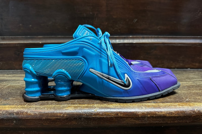 Martine Rose Nike Shox MR4 Blue Purple Colorway Pitti Uomo 103 Collection Release Info