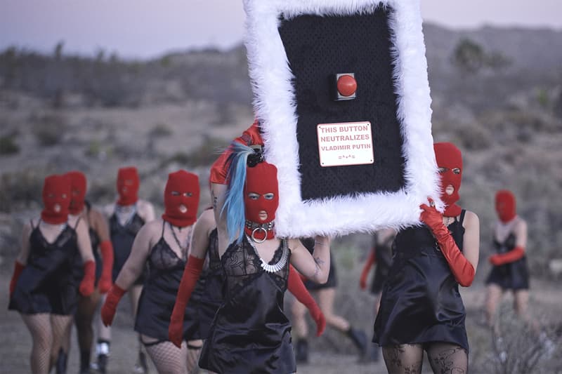 pussy riot putin ashes deitch gallery los angeles art show political performance feminism