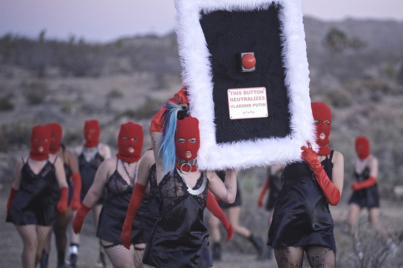 pussy riot putin ashes deitch gallery los angeles art show political performance feminism