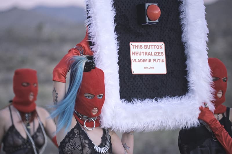 pussy riot putin ashes deitch gallery los angeles art show political performance feminism