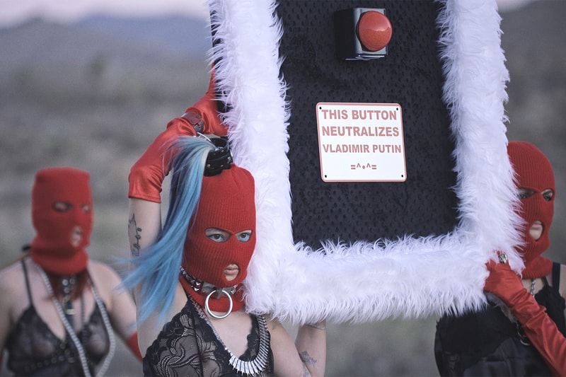 pussy riot putin ashes deitch gallery los angeles art show political performance feminism