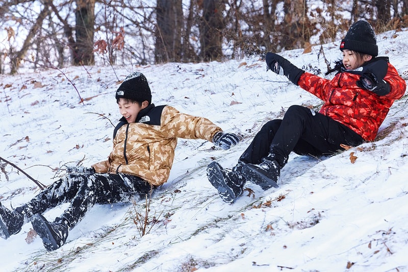 the north face year of the rabbit lunar new year collection campaign down jackets kidswear shoes mules