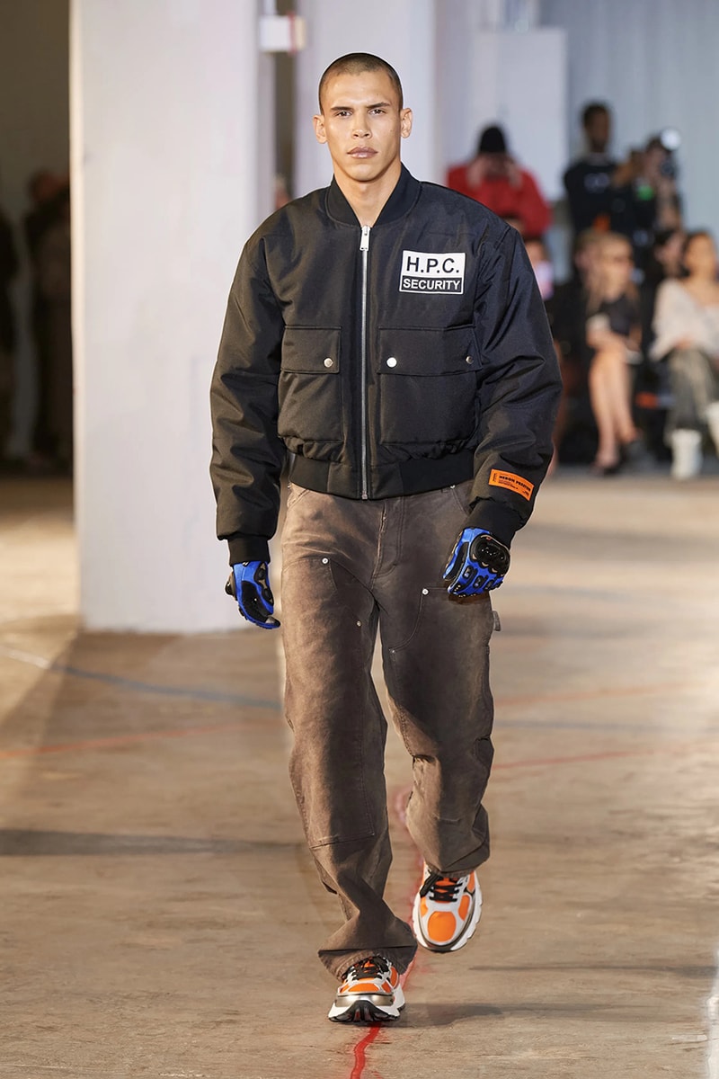 heron preston fall winter 2023 new york fashion week runway debut streetwear black-owned