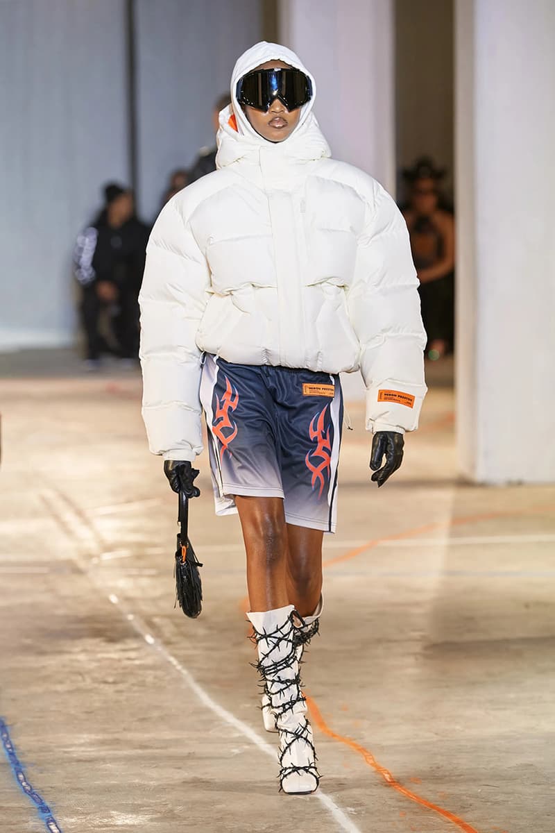 heron preston fall winter 2023 new york fashion week runway debut streetwear black-owned