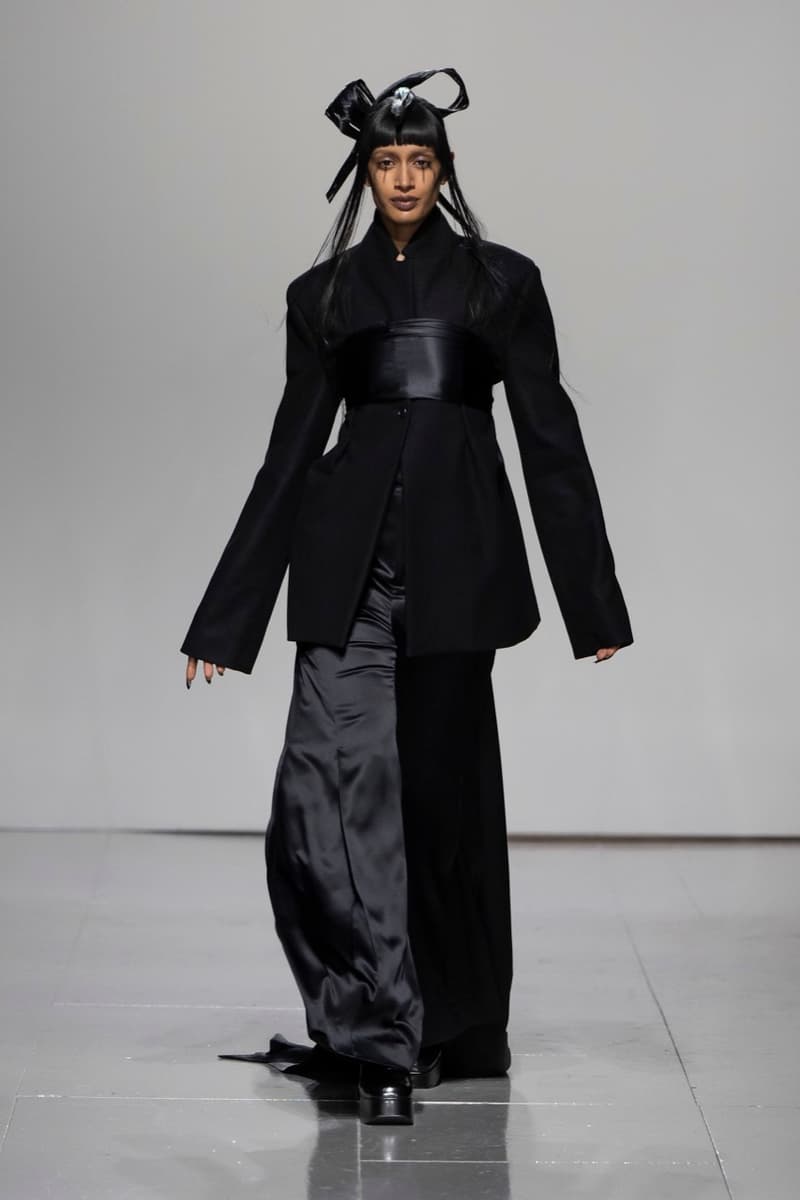 chet lo london fashion week runway interview clothes black