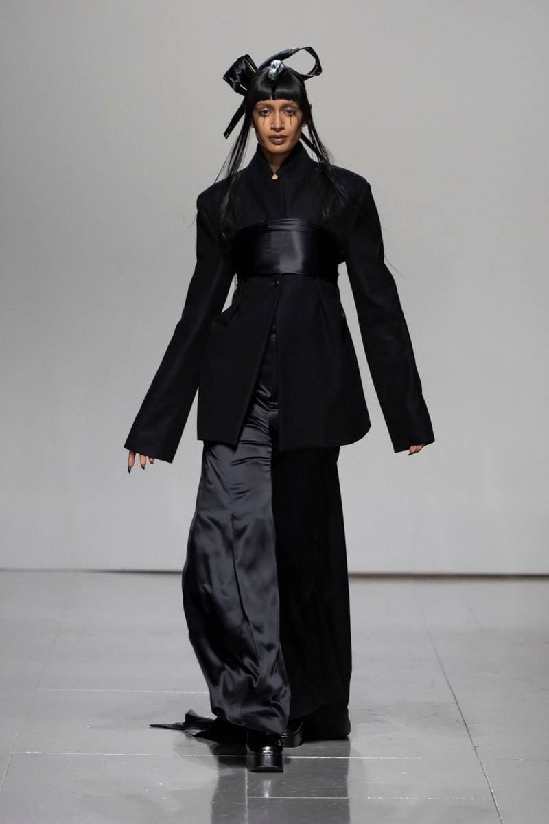 chet lo london fashion week runway interview clothes black