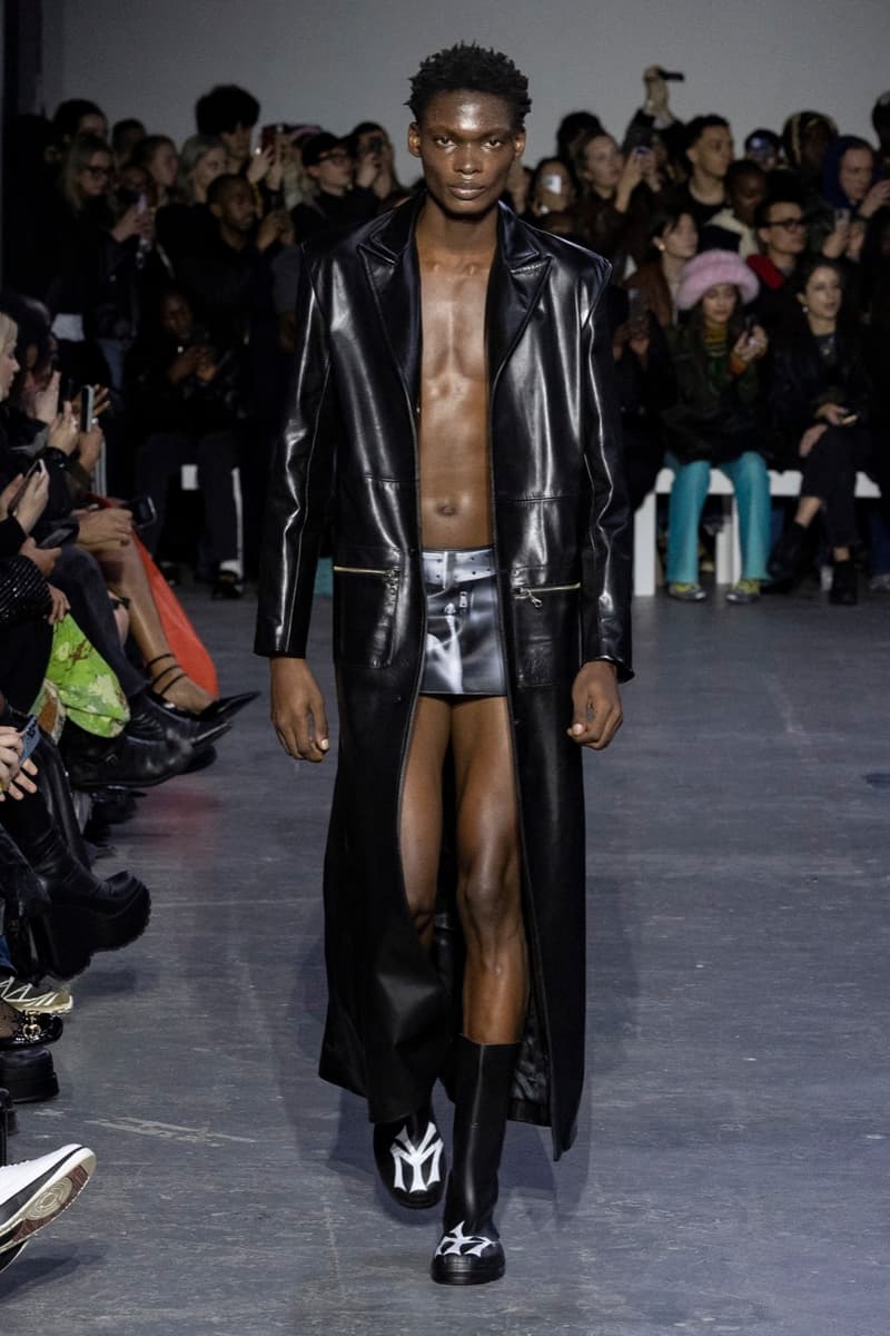 mowalola london fashion week runway hats lights baggy trousers