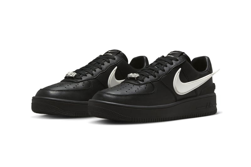 black air force ones with white swoosh