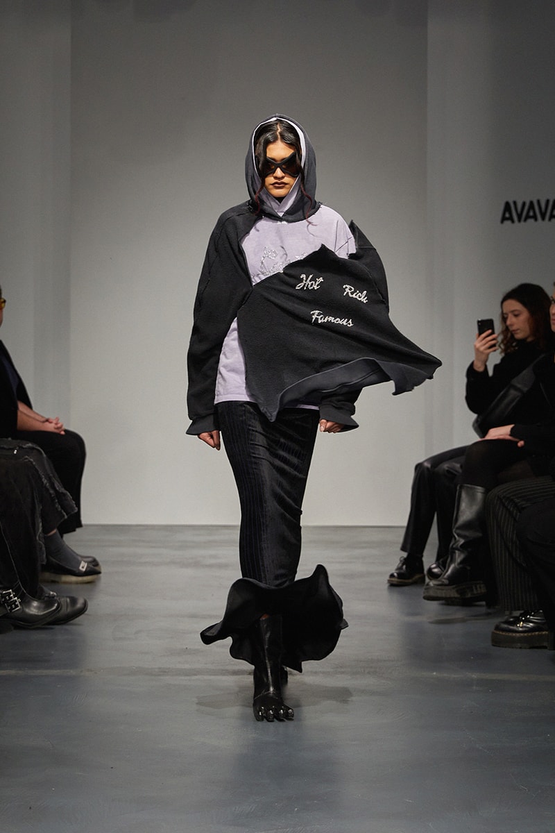 beate karlsson avavav milan fashion week runway clothes breaking models