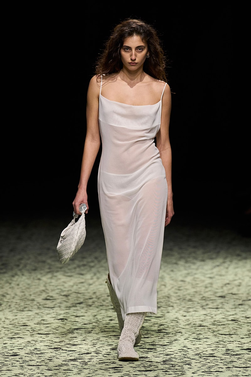 matthieu blazy bottega veneta milan fashion week runway green 