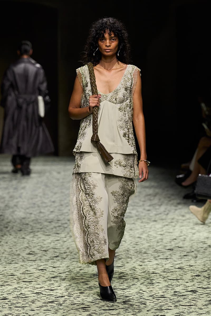 matthieu blazy bottega veneta milan fashion week runway green 