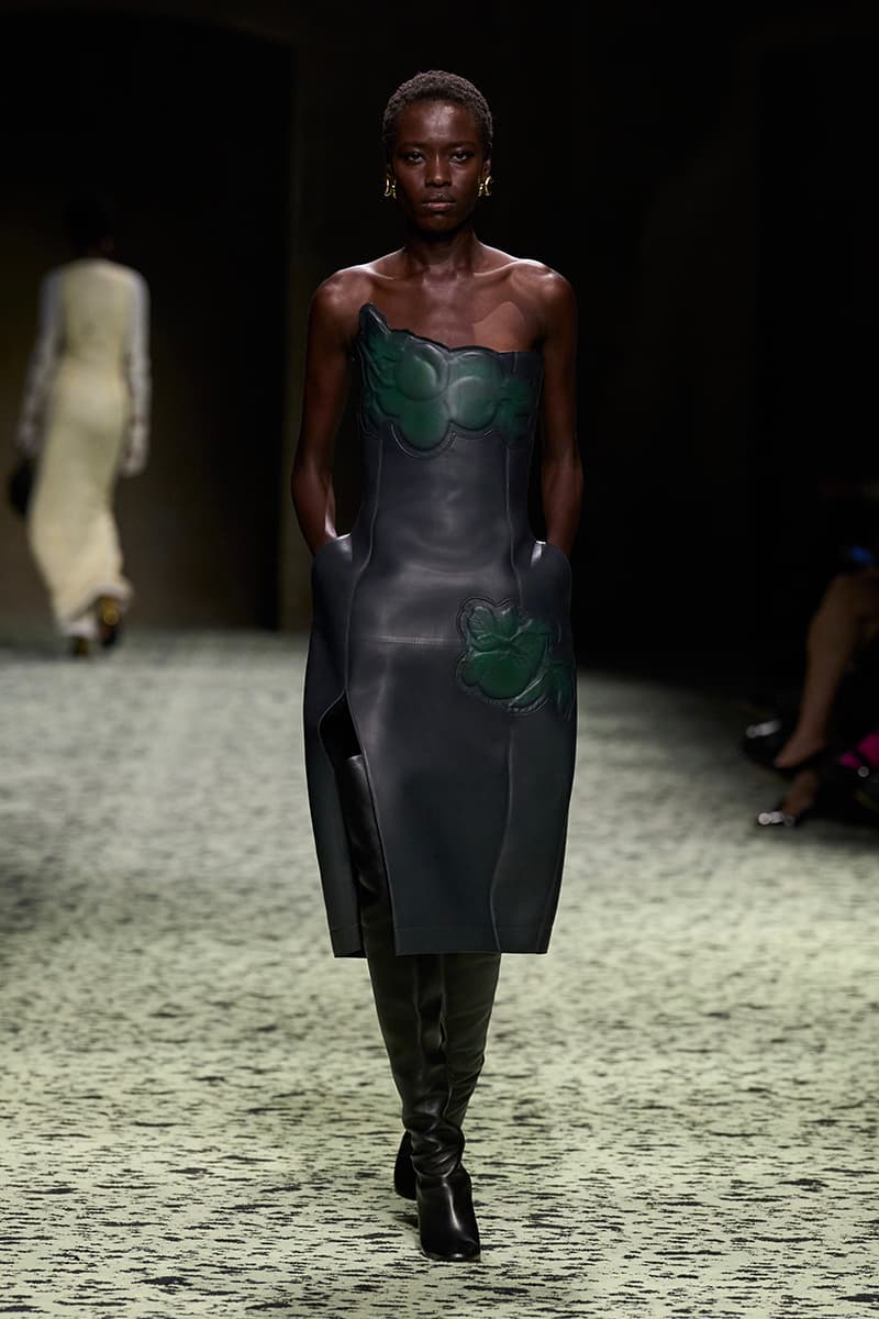 matthieu blazy bottega veneta milan fashion week runway green 