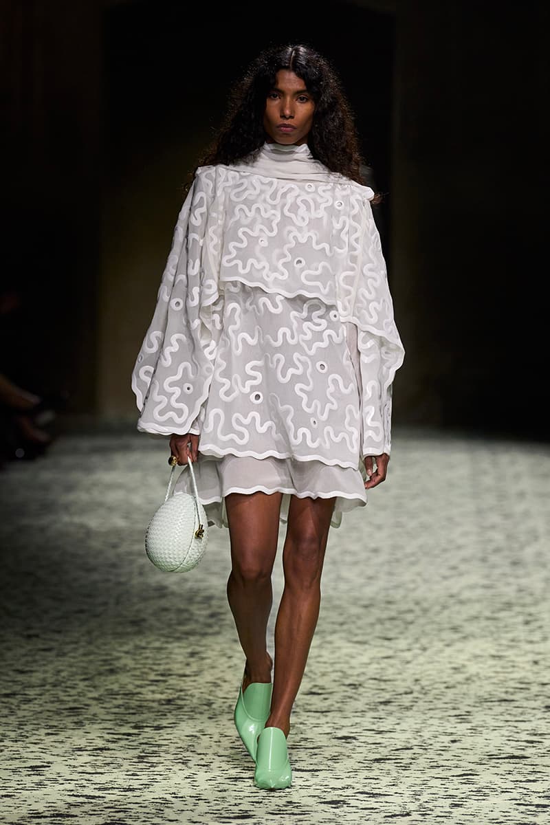 matthieu blazy bottega veneta milan fashion week runway green 