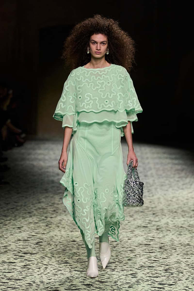 matthieu blazy bottega veneta milan fashion week runway green 